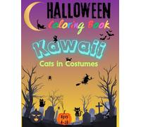 Halloween Coloring Book: Kawaii Cats: Cats in Costumes