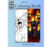 Halloween Coloring book Series: Hounds of Hell