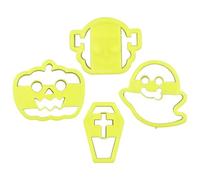 Halloween Cookie Cutter Set - Stainless Steel Spooky Shape Cutters |, Reusable, Food-Safe | Cookie Molds - For Halloween Baking, Parties, Kids Activities