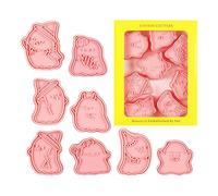 Halloween Cookiee Cutters | 8pcs Ghost Cookie Cutter Set | Cutter de biscuits d'Halloween en trois dimensions | Moule fantôme C-Cookie pour une coupe et une fabrication faciles