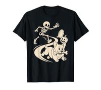 Halloween Corgi Pet Bone Thief Squelette Spooky Season T-Shirt