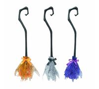 Halloween COS Prop Balayeuse magique de la sorcière : volez comme une sorcière avec ce balai enchanteur (violet, 90 cm)