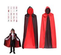 Halloween Costume, Deguisement Vampire 140 CM, Cape Halloween, Vampire Deguisement, Deguisement Halloween Enfant Vampire, Cape Halloween Enfant, Cape Vampire pour Adultes Enfants Hommes Femmes
