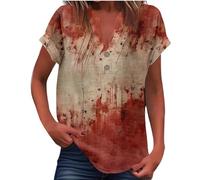Halloween Costume Femme Costume Halloween Adulte Deguisement T Shirt Manche Longue Femme Homme Tee Probleme Resolu Déguisement Tshirt Costumes Humour Haut T-Shirts À Manches Courtes T-Shirt,3XL