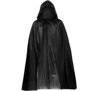 Halloween Costume, Halloween Costume Adulte Faucheuse Costume Cape à Capuche Halloween, Cape de Déguisement Vampire Sorcière Costume Halloween Cosplay pour Adultes Femmes Hommes et Enfants (90)