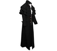 Halloween Costume Men, Costume Victorien Homme, Medieval Gothique Manteau Halloween Cosplay Costume Victorienne Vintage Steampunk Vestes Fit Slim Carnaval Et Fête Style Palais Deguisement