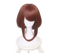 Halloween Costume Party Anime Cosplay Perruque avec Capuchon de Perruque Gratuit pour My Hero Academia (Ochako Uraraka)