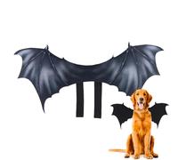 Halloween Costumes for Pets, Bat Wings Apparel, 25.2 inches Black Dog and Cat Costume, Cosplay Dress Up Accessories, Lightweight Pet Wing at Halloween Parties to Photo Shoots