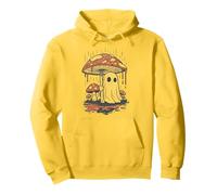 Halloween Cottagecore Ghost Mushroom Forest Fall Rain Sweat à Capuche