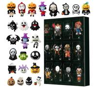 Halloween Countdown Blind Box série Contient 24 Poupées D'horreur D'Halloween Conçues au Hasard Noël Compte à Rebours Calendrier Décoration Cadeau Convient aux Enfants Adultes