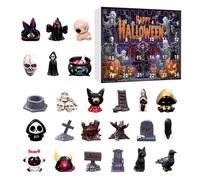 Halloween Countdown Calendar, 24-Day Horror Festive Toy Set, Interactive Holiday Game, for Boys, Girls, Teens, Children, Collectors, Home, Playtime, Halloween Celebration