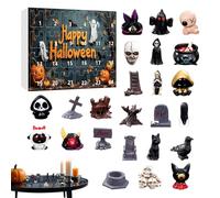 Halloween Countdown Calendar, 24-Day Horror Festive Toy Set, Interactive Holiday Game, for Boys, Girls, Teens, Children, Collectors, Home, Playtime, Halloween Celebration
