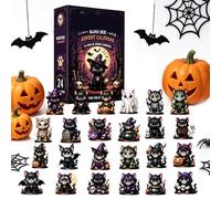 Halloween Countdown Calendar 24 Days of Advent 2D Acrylic Cat