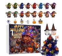 Halloween Countdown Calendar For Kids,Halloween 24 Day Countdown Calendar With Gnome Pendant - Party Favor Scene Props For Niece Students Teens Daughter Kids