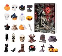 Halloween Countdown Calendar - Ghost Ornament Advent 24pcs Figures Décoratives Effrayantes 2025 Idée De Cadeau Effrayant De Saison, Effrayant Fun Daily Collectible | Décor Hanté Pour Les Amis Des Fill