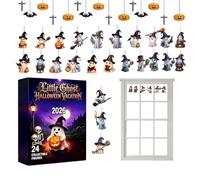 Halloween Countdown Ghost Ornament 2D 24-day Spooky Ghost Ornament