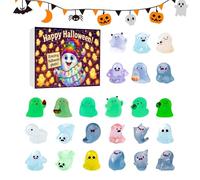 Halloween Countdown Kalender - 24-Tage Geisterdekoration | Sammelbare Leuchtfiguren Deko Für Kinder Jugendliche Erwachsene Paare Freunde, Gruselige Halloween Adventskalender Für Familie Teenag