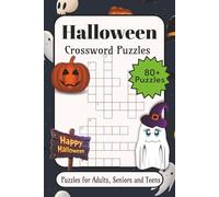 Halloween Crossword: Crossword Puzzles with Easy-to-Read Print about Halloween, Halloween Folklore, Supernatural Creatures and More | 6×9 inches, 136 ... Gift for Vacations, Holidays and Relaxation