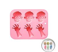 Halloween Cuisson Moules Doigts Mort Coeur Humain Cerveau Silicone Moules Chocolat Bonbons Pudding Moule Cube De Glace Plateau Décor De Gâteau