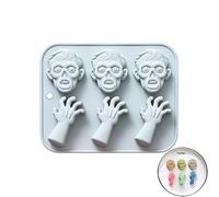 Halloween Cuisson Moules Doigts Mort Coeur Humain Cerveau Silicone Moules Chocolat Bonbons Pudding Moule Cube De Glace Plateau Décor De Gâteau