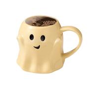 Halloween Cup - 440ml Novelty Ghost Mug, Multipurpose Reusable Tea Cup | Multifunctional Daily Routine Parrty College Book Club Meetings Holiday Dorm Room Game Night Fun Beverage Drinking Accessory