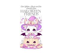 Halloween Cute Coloring Book for Kids: Cute Witches, Ghosts, Cats & Pumpkins | Fun and Easy Coloring Pages for Kids