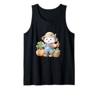 Halloween Cute Ghost Gardening Plant Graphic Spooky Season Débardeur