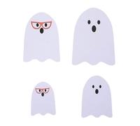 Halloween « Cute Glasses » Kit de décoration en PVC Figurines fantômes ludiques comme artisanat de bureau Figurines décoratives en PVC pour la maison, le bureau ou l'étagère Décoration thématique