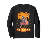 Halloween Dabbing Squelette Crâne Côte Cage Dab Danse Pose Manche Longue