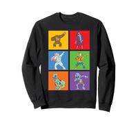 Halloween Dabbing Squelette Sorcière Et Monstres Dab Danse Pose Sweatshirt