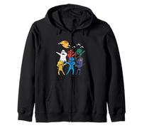 Halloween Dabbing Squelette Sorcière Et Monstres Sweat à Capuche