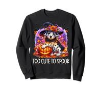 Halloween Dalmatian Puppy is Too Cute to Spook for Dog Lover Sweatshirt