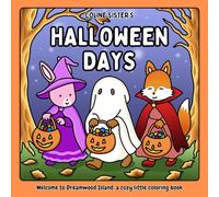 Halloween days: cozy and relaxing coloring book filled with charming Halloween scenes - little animals in costumes, pumpkins, and cozy autumn magic. A ... escape, perfect for kids, teens, and adults.