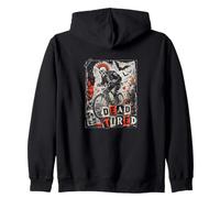 Halloween Dead Tired Skeleton Vélo Rider Sweat à Capuche