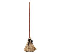 Halloween Decor, Witch Prop, 43.31x9.84 inches Animated Broom, Motion Sensor Activated, LED Glowing Handle, for Haunted House Entrance, Yard Display, Spooky Themed Outdoor Celebration