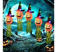 Halloween Decoration Deco Citrouille Exterieur DéCoration Automne DéCo Decorative Interieur Décorations d'halloween Intérieur Effrayante Extérieur Lumiere Horreur Kit LED Accessoires Fête 5pcs