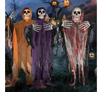 Halloween Decoration Exterieur, Décoration d'halloween à Suspendre, squelettes fantômes à Suspendre pour l'extérieur, pour Une décoration d'halloween intérieure et extérieure optimale, fête d'horreur