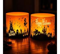 Halloween Decoration Photophore Décoratif pour Soirée Effrayante et Festive | Deco Halloween - Lot de 12 abat-jours 27x10 cm Pour Decoration Halloween de Table et Ambiance La Terreur Lors de Vos Soirées