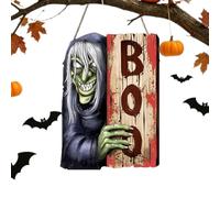 Halloween Decoration Sign - Outdoor Spooky Warning Board