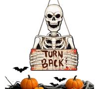 Halloween Decoration Sign - Outdoor Spooky Warning Board