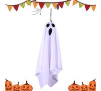 Halloween Decorations, Hangable Light Up Ghost Decor, 3 Flashing Modes Spooky Figurines, Ornaments for Outdoor Porch, Lawn, Backyard, Patio, Yard, Tree, Window, Gate, Park, Haunted Ambiance