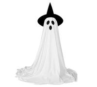 Halloween Decorations Light Up Ghost, Creepy Glowing Porch Decor, Remote-Controlled LED Figure, 15.75-61.02 inches, Ideal for Indoor Parties, Gardens, Yards, Escape Rooms, Holiday Displays