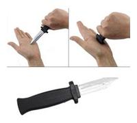 Halloween Deguisement Couteau retractable poignard Plastique Noir Noir G