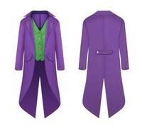 Halloween Deguisement Homme Costumes Et Vestes Homme Costume Homme Déguisement Vampire Homme Costume Carnaval Homme Costume Homme Halloween Costume Halloween Homme Tenue Hallo(Dark Purple,XL)