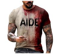 Halloween Deguisement Qui Fait Peur Costume Tshirt Homme Déguisement Pull Zombie Adulte Horreur Ça T-Shirt Costumes Tee-Shirt Déguisé T Shirt
