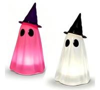 Halloween Deko Geister mit LED Lichtern, Tischdeko Geist 7 Farbwechsel
