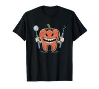 Halloween Dentist Spooky Tooth Ghostly Grin T-Shirt