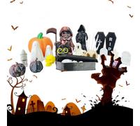 Halloween Desk Decorations 20 Pieces 3D Printed Horror Ornament Halloween | Small Statue Skull Home Decor for House Office Table Room Study Room Birthday Holiday Bookshelf