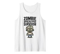 Halloween d'horreur drôle pour Un survivant de l'apocalypse Zombie Débardeur