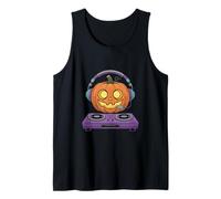 Halloween DJ Citrouille Musique Mix Citrouille Débardeur